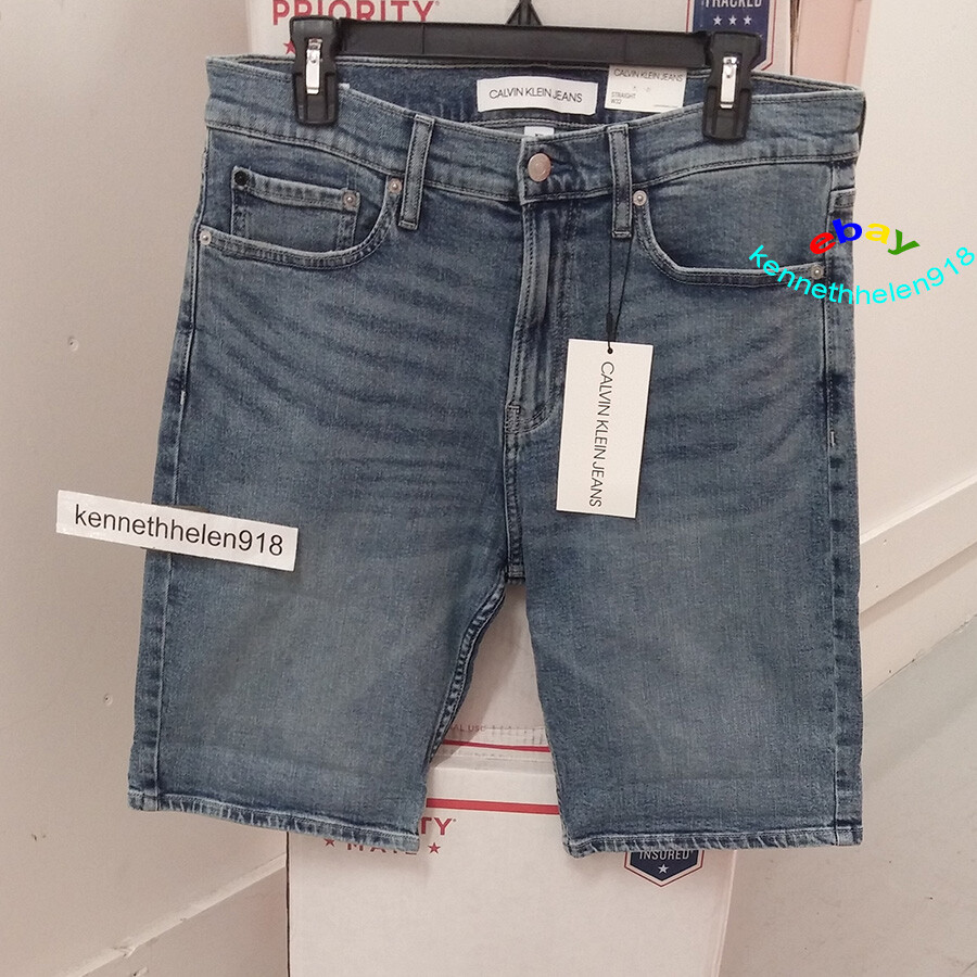 calvin klein denim shorts mens